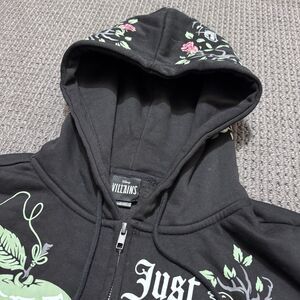 Disney Villains Snow White and the Seven Dwarfs Poison Apple Zip Hoodie Sz Small